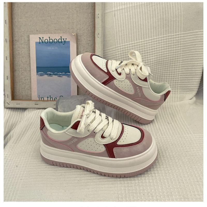White Shoes Women's Thick Soled Spring and Autumn Casual Sports Shoes