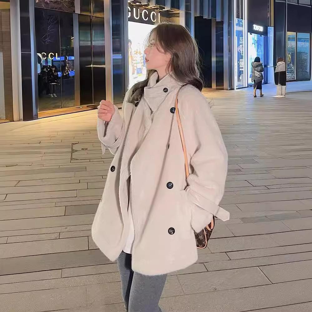 Lamb Fur Coat Women's Winter New Imitation Mink Velvet Coat Thickened Fur Integrated Plush Top