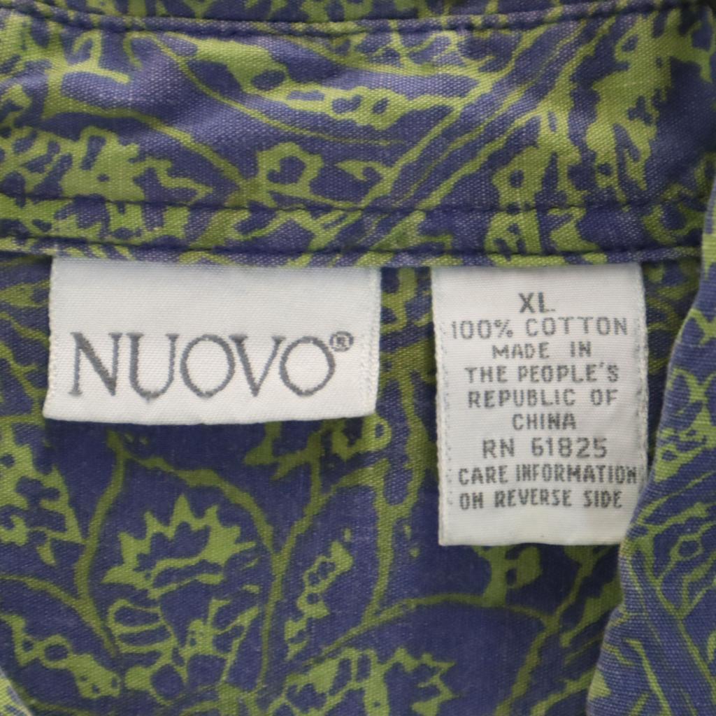 NUOVO 90s Old Paisley Pattern Long Sleeve Button Down Shirt XL Men's Used