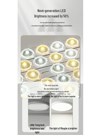 Nordic LED Ceiling Light, Super Bright & Eye-Protecting for Bedroom, Study, or Balcony