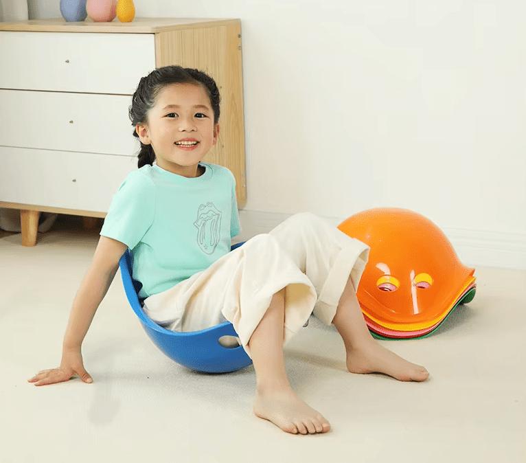 Balancování skořápky Dětské šlapací kameny balanční kameny motorické dovednosti a koordinace modrá