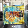 1 BUCĂ DRAGON BALL  Pătură de Flanelă Imprimată, Calitate Înaltă pentru Toate Sezoanele, Decor Casă, Căldură și Confort, Perfectă pentru Cadouri de Crăciun