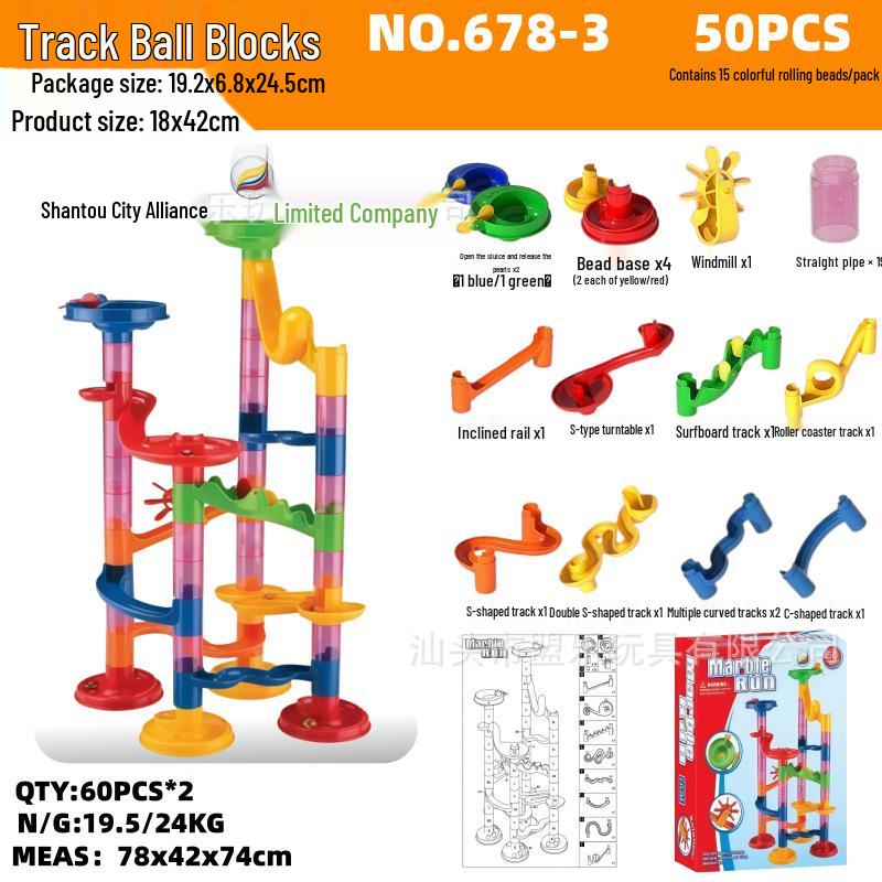 Cross-Border Marble Track: Brain-Boosting Assembly Toy for Kids