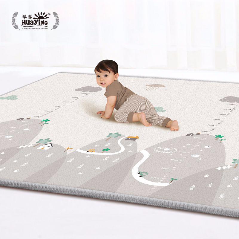 Children's Double-Sided Game Mat with Cartoon Design - Perfect for Outdoor Adventures or Indoor Use in Living Rooms and Bedrooms.
