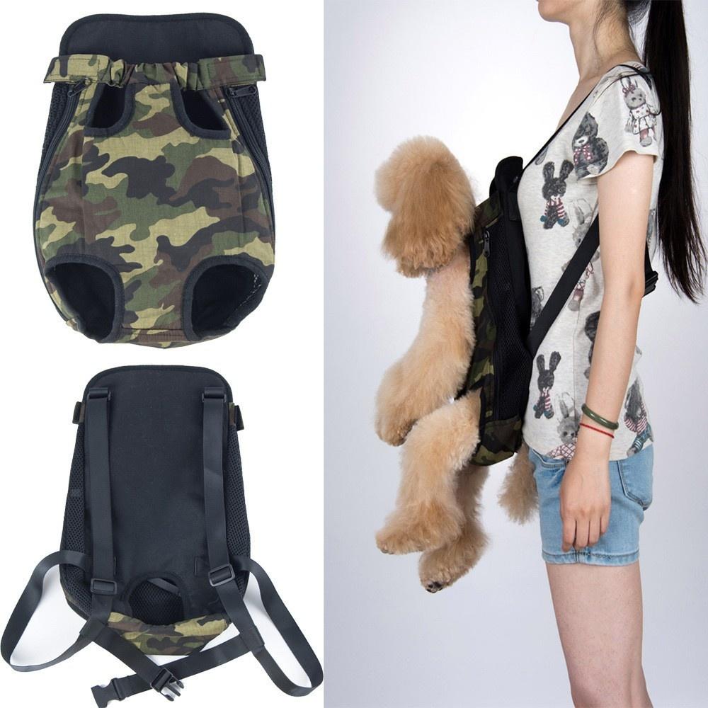 Adjustable Pet Backpack Carrier For Small Dogs And Cats Breathable Dog Carrier Bag With Padded Strap Pet Shoulder Bag For Puppie