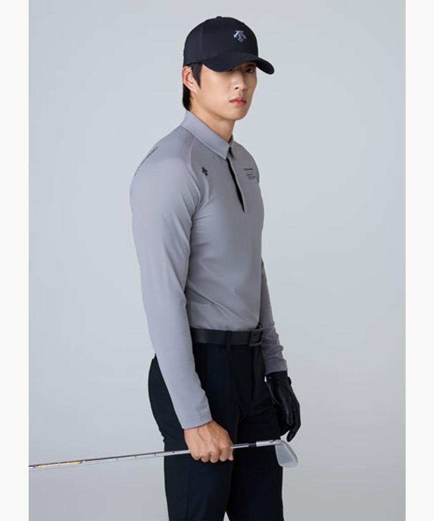 DESCENTE GOLF Men'S Signature Fleece-Lined Long Sleeve T-Shirt (Dq42Mftlo2)