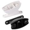 Butée de porte clip noir/blanc Rétenteur à ventouse de porte de cabine Attrape-fermoir Accessoires modifiés pour caravane Camping-car Bateau Camping-car