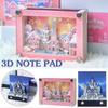 3D Notepad Castle Memo Pad Paper Notes Kawaii Desk Accessories Birthday Gift