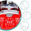 Motorcycle Tank Stickers Decor Stripe Decals Exterior Accessories Flame
