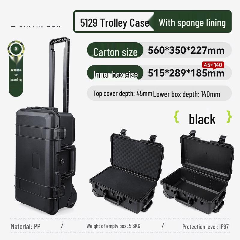 JPHZNB Hard Protective Trolley Case