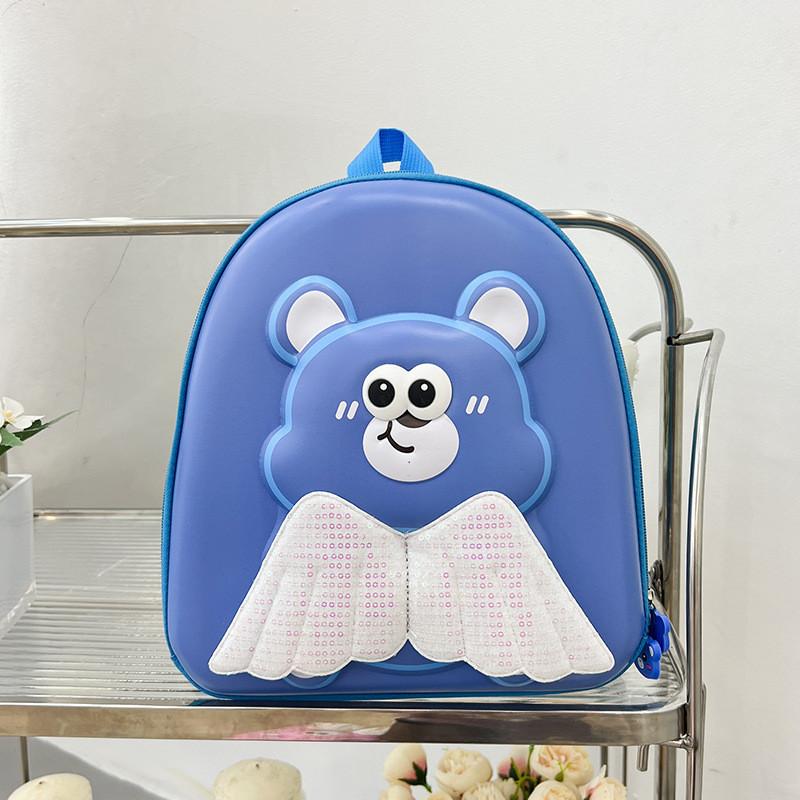 Adorable Cartoon Bear Toddler Backpack For Boys And Girls With Hard Shell Cute Kindergarten Bag School Bag In Pink Purple Blue Brown