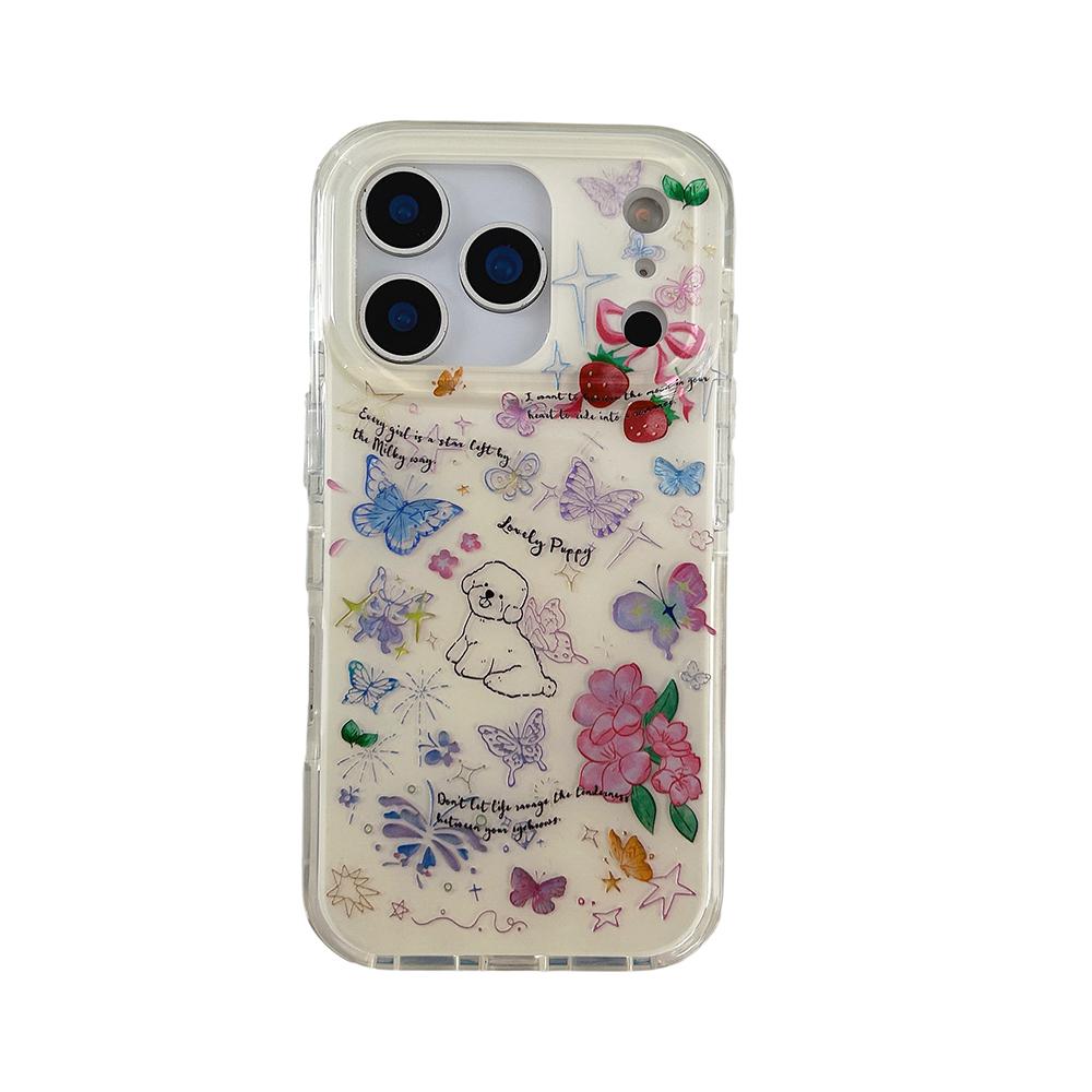 

Cute Girl Funda Cartoon Anti-fall Laser Glitter Phone Case for Iphone 14 15 16 16pro 16promax 17 17pro 17promax Shockproof Cover iPhone 14