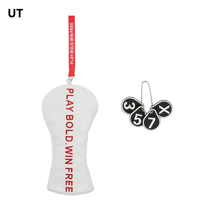 PU Leather Letter Golf Club Driver Headcover