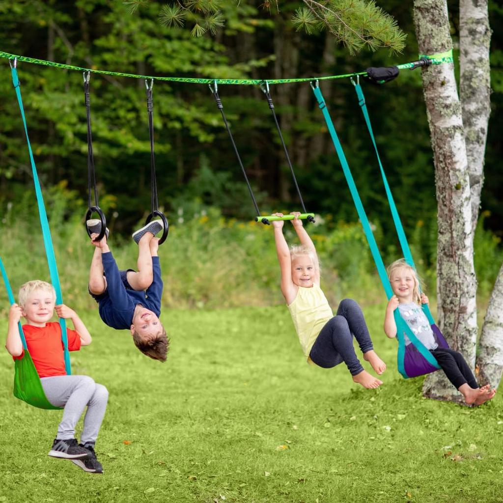 Slackers Swing Line - Turn a Healthy Tree Into the Perfect Backyard Swing Set - Slackers Tree Swing Line Kit - Great Tree Swing Addition To Any Yard