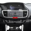 Carbon Fiber CD Console Air Vent Frame Sticker Trim For Honda Accord 2013-17
