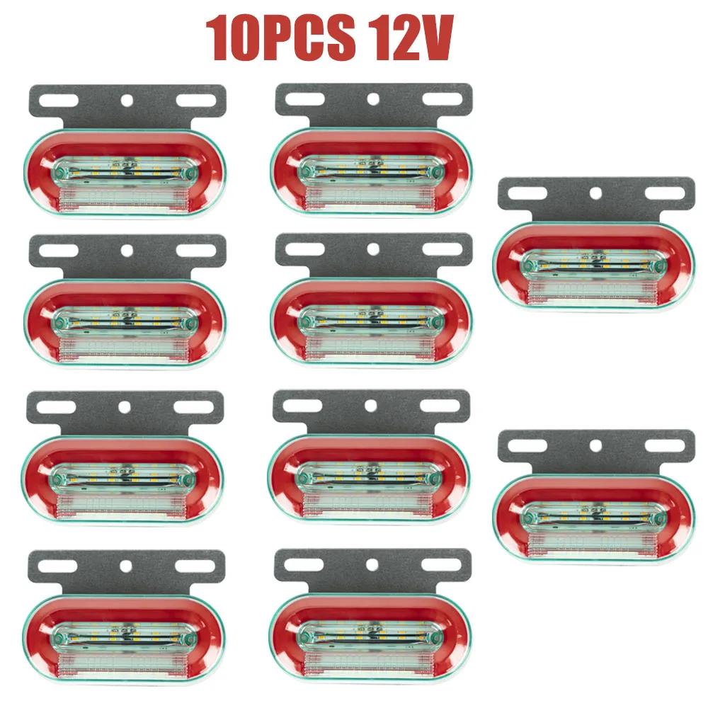Truck Clearance Lights 12/24V LED Trailer Side Marker Lights Turn Signal Lamp Red White Amber Lorry Tractor Tail Light