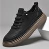 Modische Neue Khaki Herren Outdoor Oxford Schuhe Massage Sohle Herren Echtleder Schuhe Lässige Sportschuhe Rutschfest
