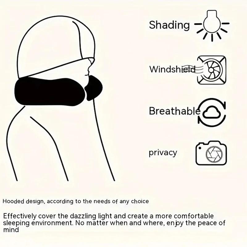 U-shaped Hooded Travel Home Pillows Car Seats Office Aircraft Pillows Neck Pillows Lightweight Sleeping Pads Popular New Models