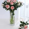 Artificial Rose Multi-use Bright-colored Faux Silk Flower Simulation Flower Display Decoration