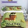 3pcs Princess5 Cover Set - Personalized Name, HD Printed Bedding with 1 Cover and 2 Pillowcases - Perfect for Home Decor, Easy Care