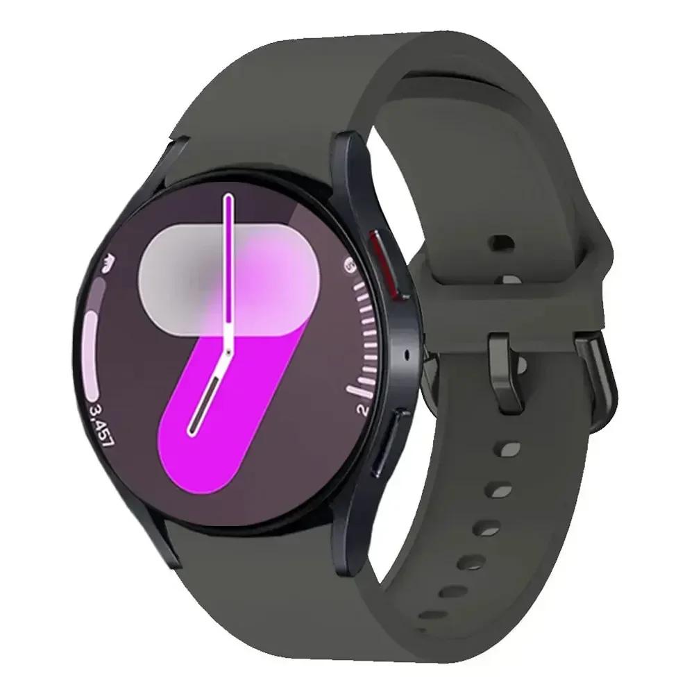 20mm Silicone Strap For Samsung Galaxy Watch 7/6/5/4 44mm 40mm Watchband For Galaxy Watch 6 4 Classic 43mm/47mm 42mm/46mm Band
