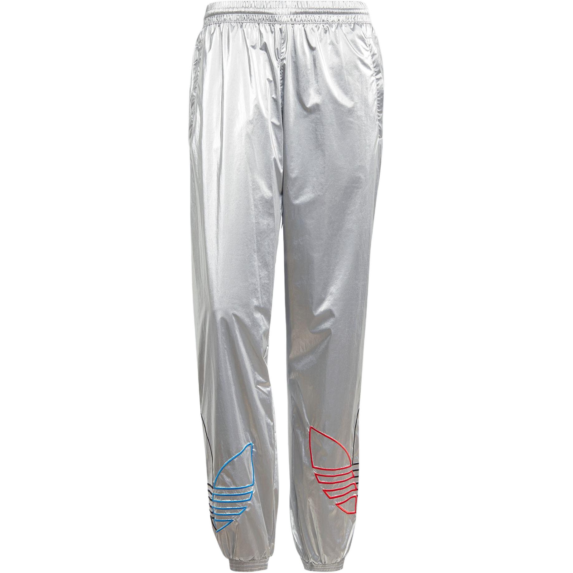 

Adidas Оригинальные трикотажные брюки Adicolor Tricolor с принтом логотипа Удобные Спортивная мода Повседневные брюки Мужские низы Серебристый GN4213 M