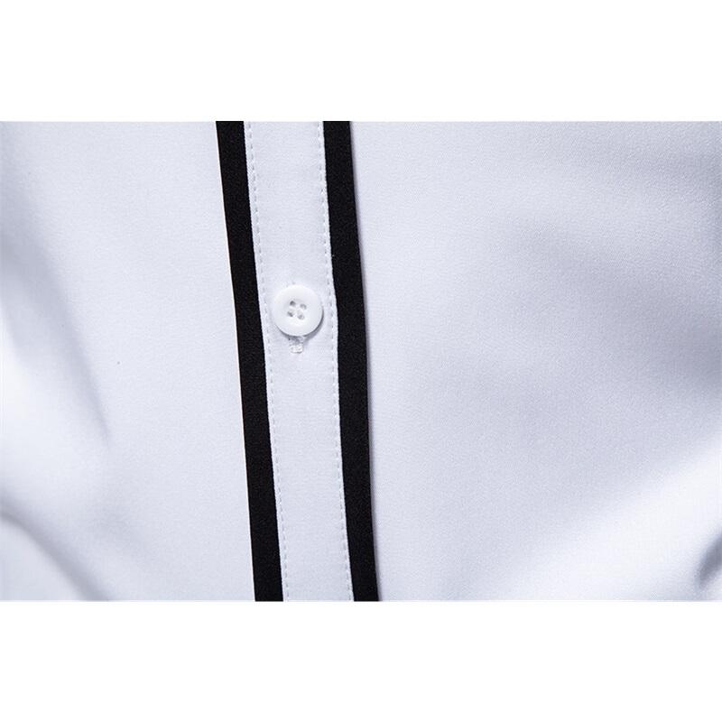 Spring New Fashion Tassels Design Men's Long Sleeve Shirt Embroidery Costume Performance Shirts Male Party Nightclub Shirt