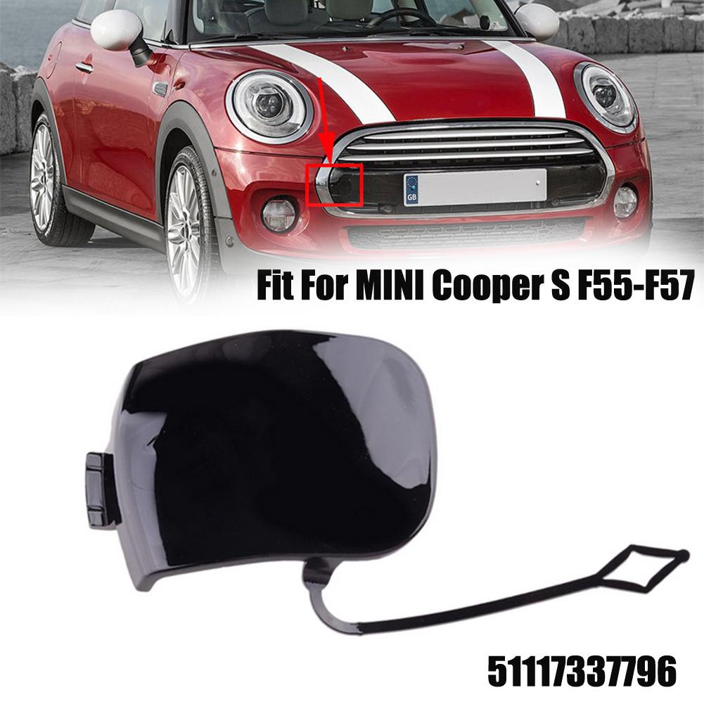 Part Tow Hook Cover Accessory Replace Accessories Black Eye Cap Fit For MINI Cooper F55-F57 Front Bumper Brand New