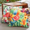 4pcs Decorative Throw Pillow Covers Pillowcase Flower Print Cushion Cover For Patio Garden Balcony 18x18inch