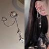 1Pc  Fashion Minilist No Piercing Ear Cuff Earrings for Woman Fake Piercing Tassel Star Ear Clips Earrings for Women Jewelry