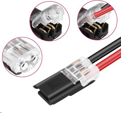 2 Pin Way Plug Wire Cable Snap Connectors Waterproof Electric Wire Double-Wire Plug-In Connector with Locking Buckles Wholesale