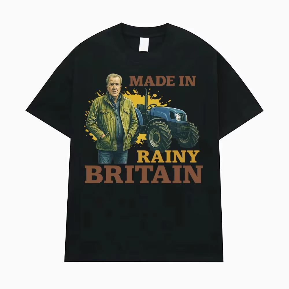 

Jeremy Clarkson Farm T Shirt Funny England Motif for Fans of The Series T-shirts Men Women Cozy Male Cotton Short Sleeve T-sh... S разноцветный