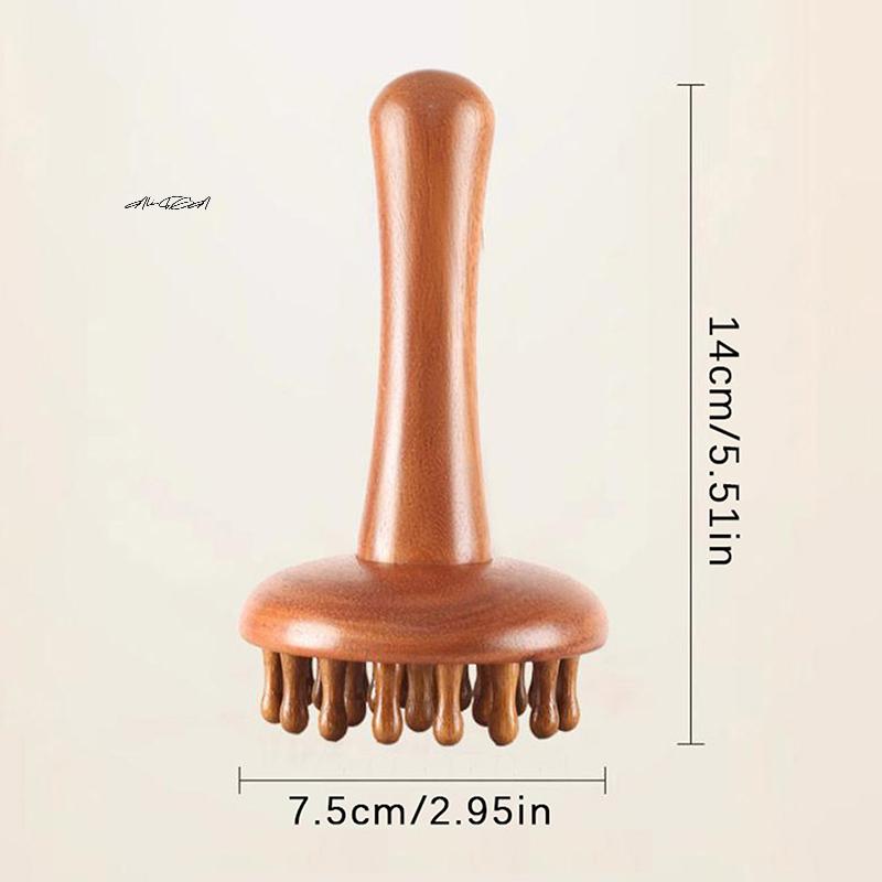 Wooden Mushroom Manual Massage Tool Gua Sha Full Body Use Muscle Tension Relief Local Fat Massager for Relaxation