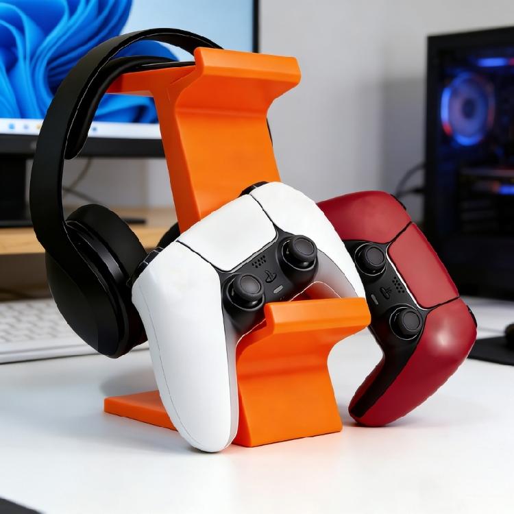 Innovative Double Layer Polylactic Acid Mount For Neatly Arranging Your Gaming Peripherals And Gear