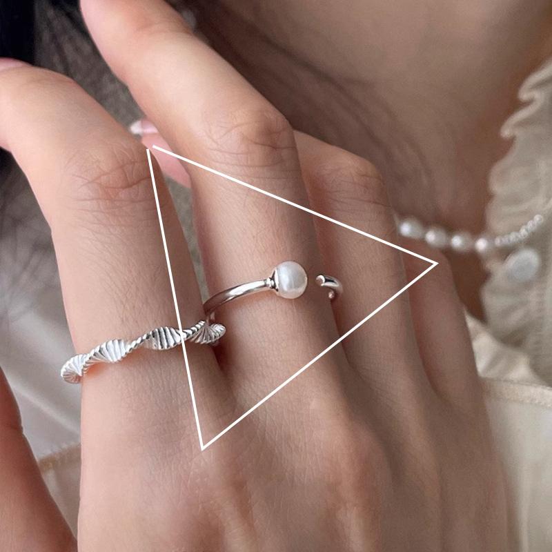 VENTFILLE 925 Sterling Silver Ring for Women Girl Gift Flower Bow Love Combination Ins Niche Jewelry Dropship Wholesale