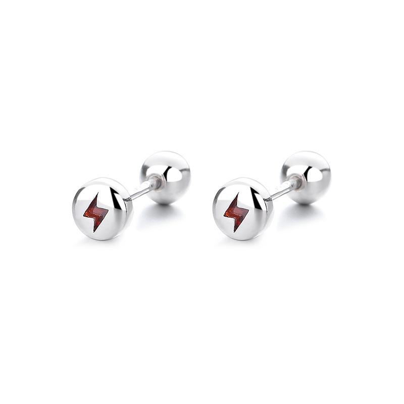 

Doudou Stud Earrings Personalized Male High Sense Lightning Thread Earbone Nails Female National Style Earrings красный