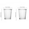 2er-Sets Koreanischer Stil Kaffeetasse Transparent Einfache Kaltgetränkebecher Eiskaffee Latte Kaffeetasse Café Milchshake Tee Saft Getränkebecher