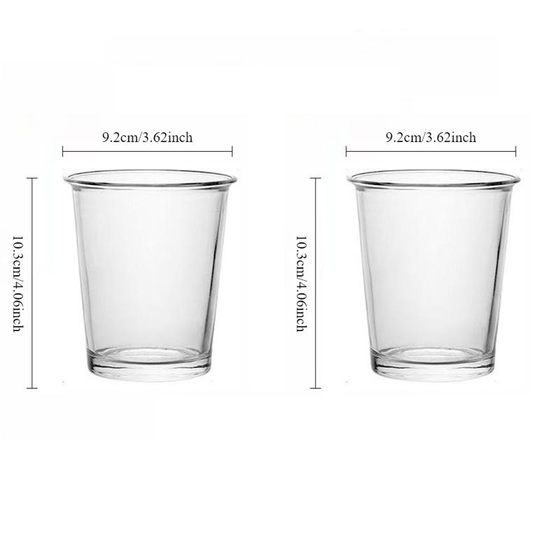 

2pcs Sets Korean Style Coffee Cup Transparent Simple Cold Drink Mug Iced Latte Coffee Mug Cafe Milkshake Tea Juice Beverage Mugs 2pcs