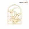Handmade Wooden Butterfly Flower DIY Kit - Creative Hanging Ornament & Hand-painted Blank Pendant