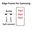 Paski krawędziowe do Samsung Galaxy Z Flip 6 5 4 3 5G F741 F731 F721 F711 F707 Ramka środkowa Obudowa z podpórką Bezel Części zamienne do naprawy