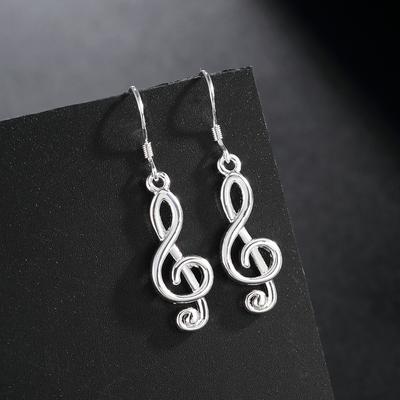 New Noble   Copper Romantic Music Note Drop Earrings For Women Holiday Gifts Fashion Party Wedding Jewelry