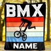 Bmx Outdoor Customize Your Name Blanket Comfortable Soft Lightweight Allseason Multipurpose Blanket For Travel Camping Picnics Sofa Office Bed Living
