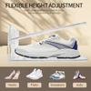 6/8Pcs 2-Layer Adjustable Shoe Rack Clear Footwear Support Slot Space Saving Shoe Storage Stand For Closet Shoebox Organizer
