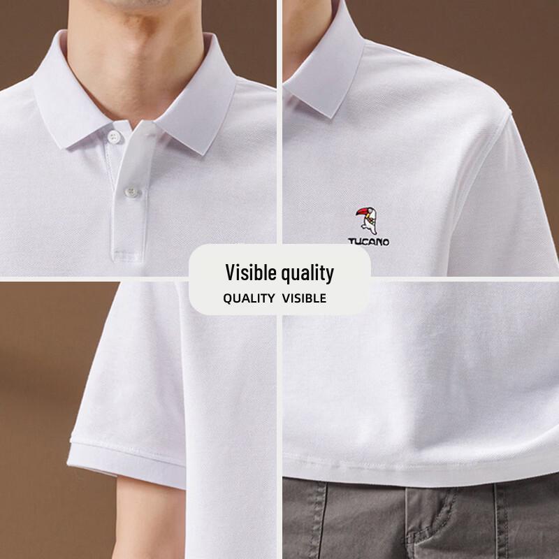 Tucano Herren-Poloshirt aus 100 % Baumwolle mit kurzen Ärmeln