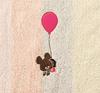 Marushin Bath The Bear 60 x 120 Balloon 4335000400 Towel, School, cm, March, 100% Cotton,