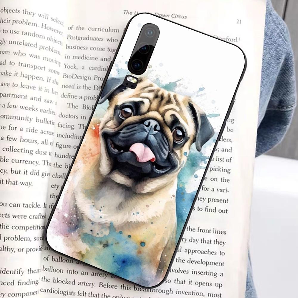 French Bulldog Dog Pug Phone Case For Huawei Honor 10 Lite 9 20 7A 9X 30 50 60 70 Pro Plus Soft Silicone Cover