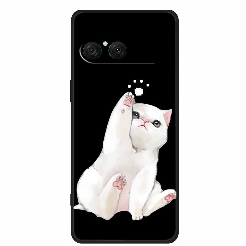 For Sony Xperia 10 VII Phone Case Cartoon Cat Soft Back Cover Black Silicone Case For Sony Xperia 10 VII 2025 Case Coque Funda