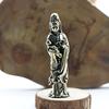 Antique-Style Brass Guanyin & Sakyamuni Buddha Statue Ornament