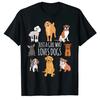 Fun Dog Puppy Lover Themed | Cute Just A Girl Who Loves Dogs T-Shirt Types of Pet-Dogs Graphic Tee Tops Women's Fashion Clothes