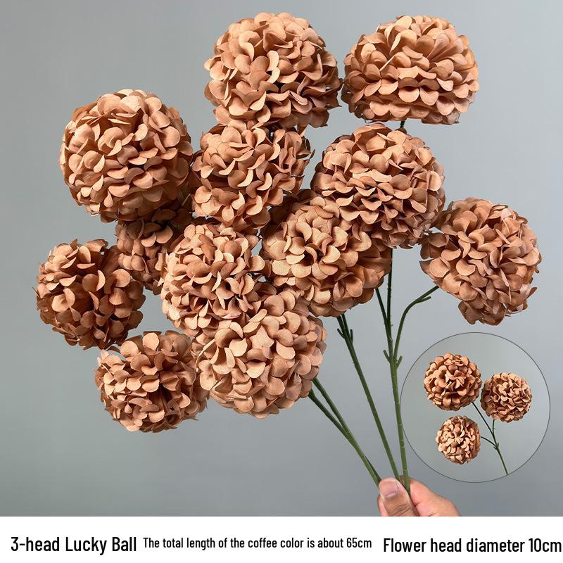 Karamelkleurige Kunstbloemen Bruiloftsdecoratie - Plafond- en Wegdekarrangementen, Koffietint Nepbloemen.